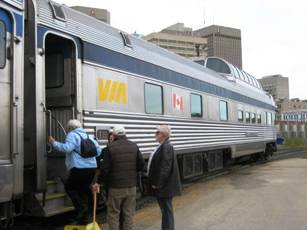 ViaRail "Banff Park", our bedroom, bar and lounge dome observation car