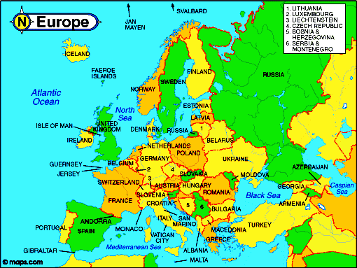 Western European Countries - WorldAtlas